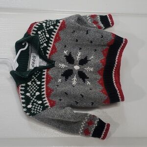 Polkatots Vintage 1980s 1990s Winter Snowflake Sweater Size 18M